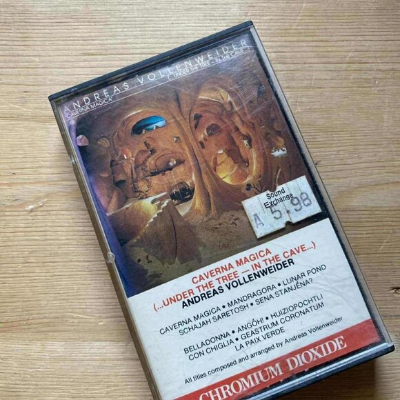 Andreas Vollenweider – Caverna Magica Cassette Tape VG+ C12 - Picture 1 of 2